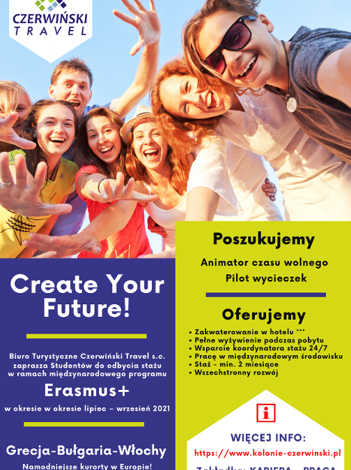 Staż wakacyjny w ramach programu Erasmus +